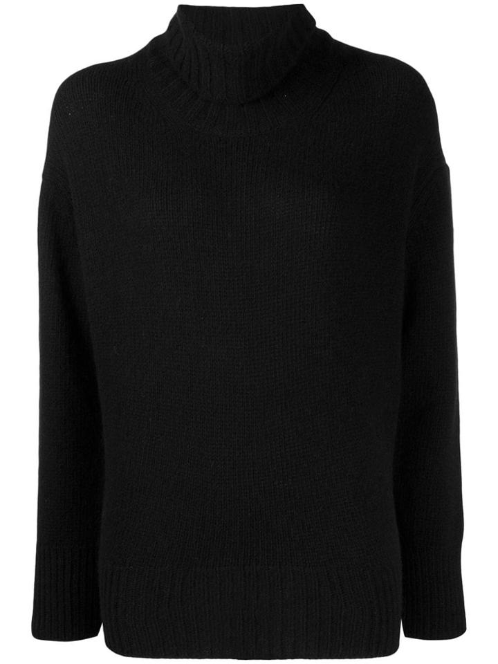 Woolrich Knitted Roll Neck Jumper - Black