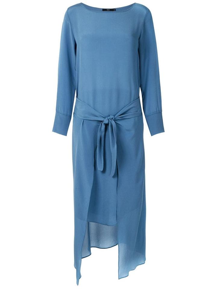 Magrella Midi Long Sleeved Dress - Indigo