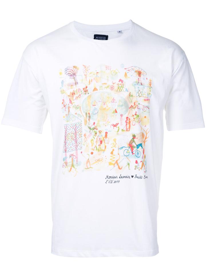 Monsieur Lacenaire - Illustration T-shirt - Men - Cotton - S, White, Cotton