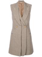 Stella Mccartney Double-breasted Gilet - Nude & Neutrals
