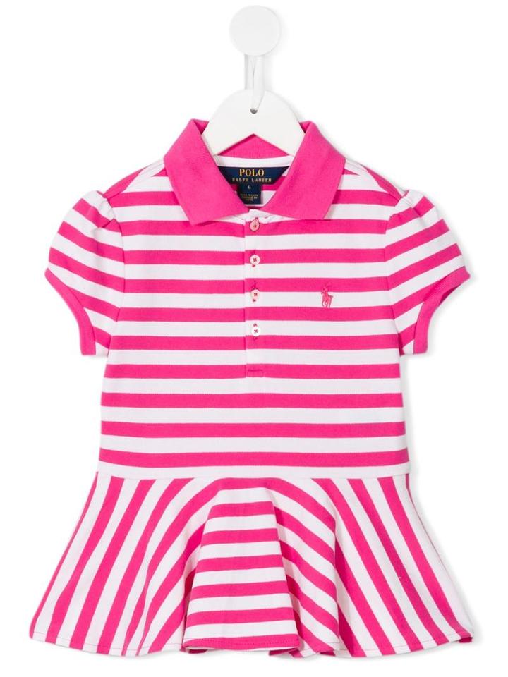 Ralph Lauren Kids Striped Dress, Girl's, Size: 6 Yrs, Pink/purple