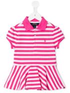 Ralph Lauren Kids Striped Dress, Girl's, Size: 6 Yrs, Pink/purple