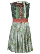 Valentino Fushion Lace Dress, Women's, Size: 42, Green, Silk/cotton/polyester/polyamide
