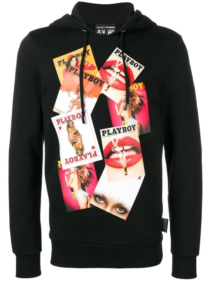 Philipp Plein 'playboy Magazines' Hoodie - Black