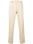 The Gigi Slim Fitted Tailored Trousers - Neutrals