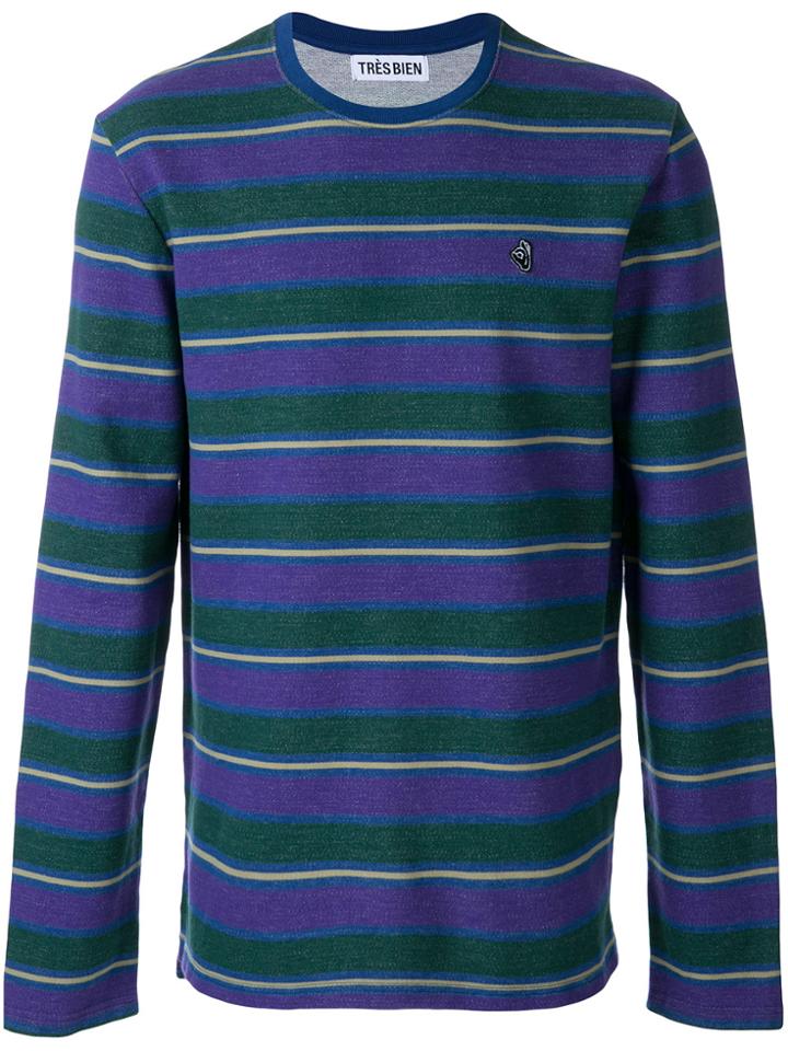 Très Bien Striped Sweatshirt - Multicolour