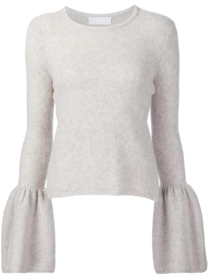 Co Bell Cuff Jumper, Women's, Size: Xs, Nude/neutrals, Cashmere/polyamide