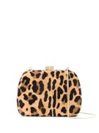 Serpui Leopard-print Clutch Bag - Black