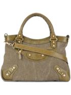 Balenciaga Vintage Motocross Giant Town Bag - Green