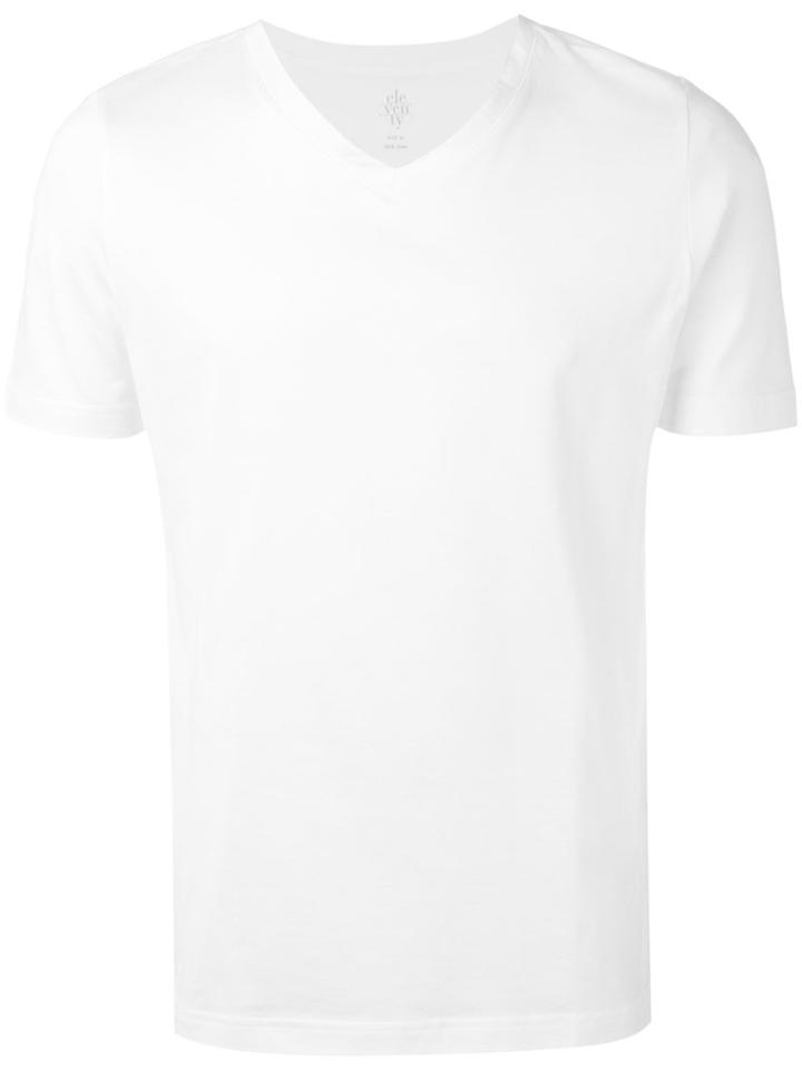 Eleventy - V-neck T-shirt - Men - Cotton - S, White, Cotton