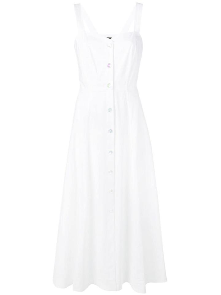 Pinko Flared Midi Dress - White