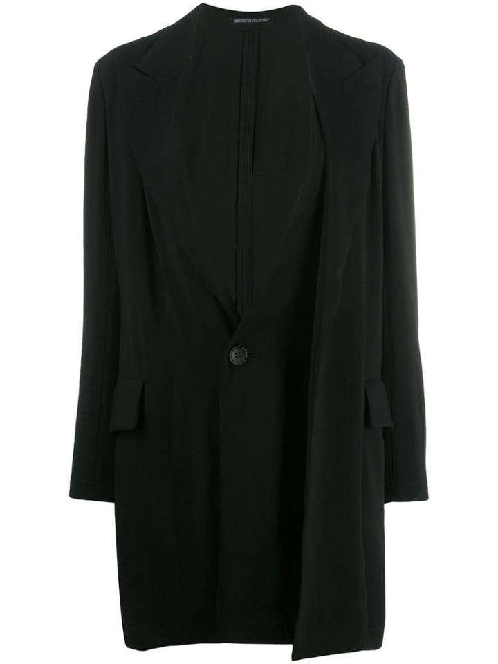 Yohji Yamamoto Layered Coat - Black