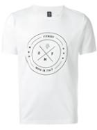 Eleventy Front Print T-shirt, Men's, Size: S, White, Cotton