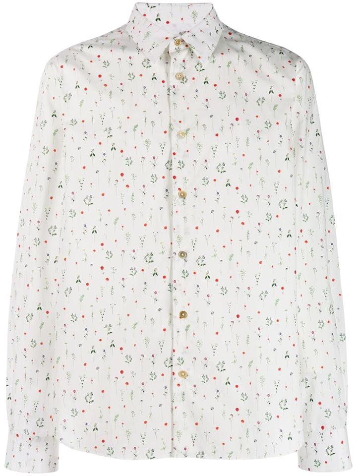 Paul Smith Delicate Flower Shirt - White