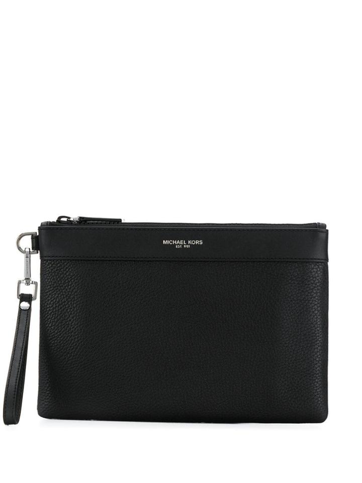 Michael Kors Collection Thin Clutch Bag - Black