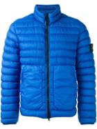 Stone Island Padded Jacket, Men's, Size: Small, Blue, Polyamide/polyurethane Resin/feather Down