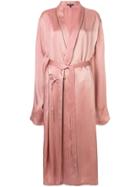 Ann Demeulemeester Loose Fit Long Kimono Jacket - Pink