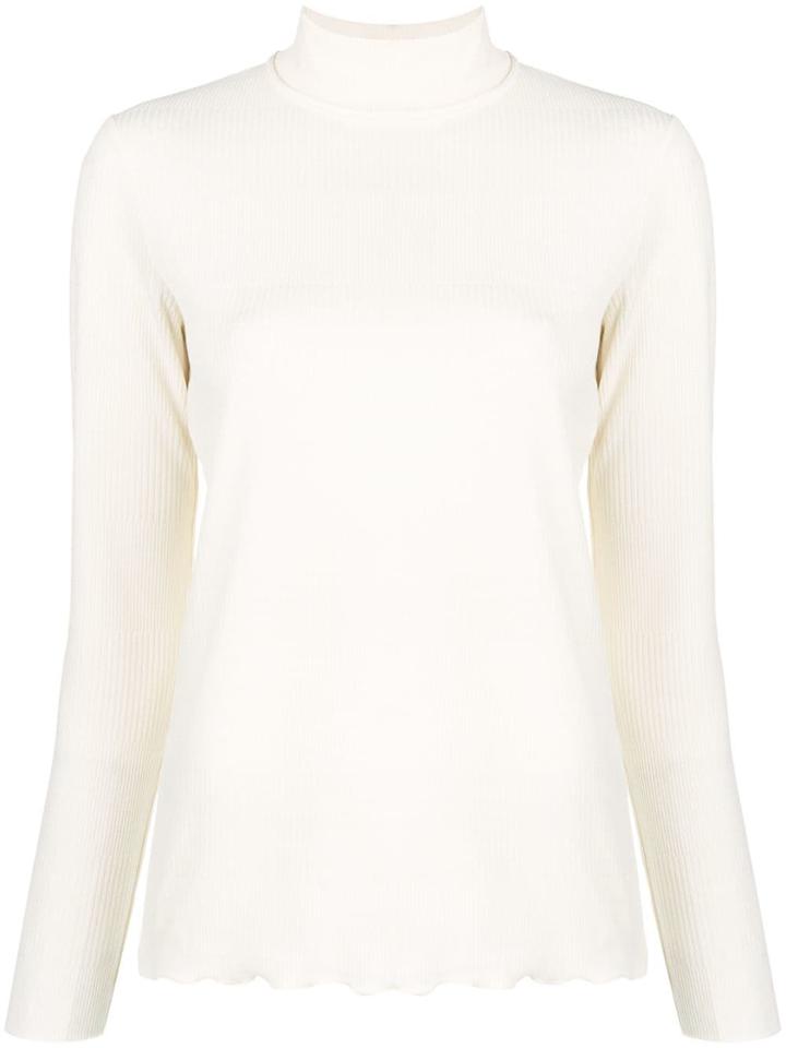 A.p.c. Ribbed Knit Sweater - White