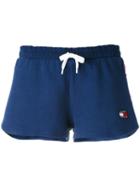 Tommy Jeans - Side Stripe Sport Shorts - Women - Cotton - Xs, Blue, Cotton