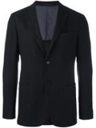 Z Zegna Two Button Blazer, Men's, Size: 50, Blue, Cotton/wool/cupro