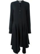 Stella Mccartney Henley Detail Dress, Women's, Size: 44, Black, Spandex/elastane/viscose