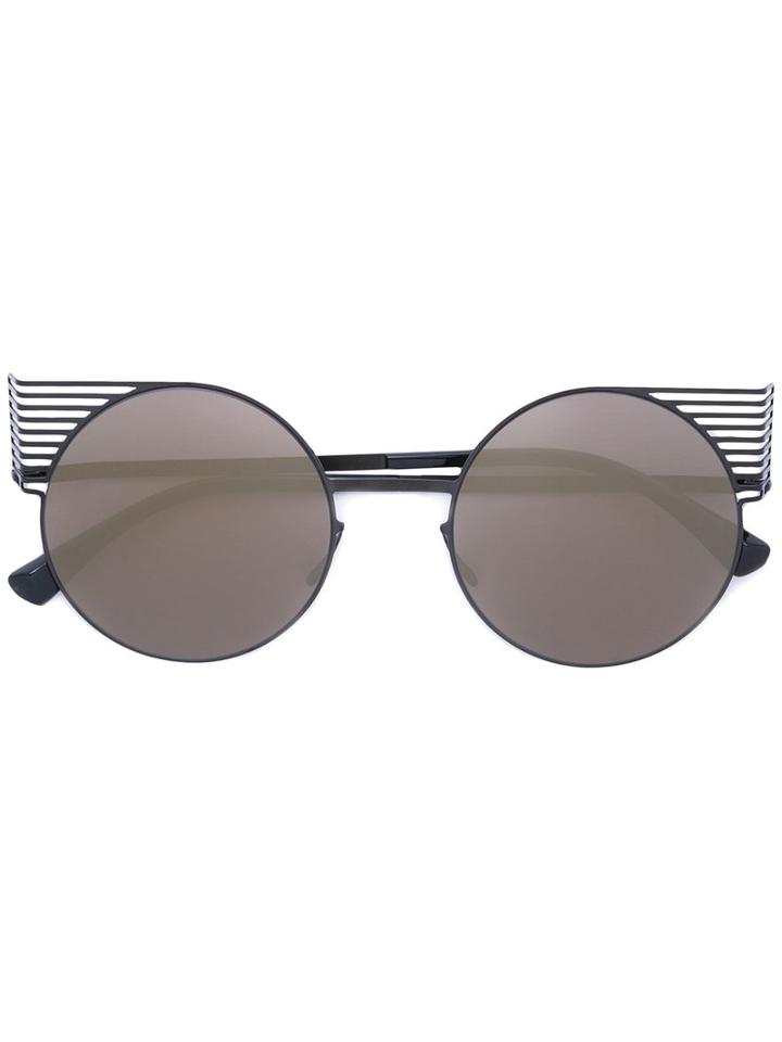 Mykita - Round Frame Sunglasses - Women - Metal (other) - One Size, Black, Metal (other)
