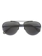 Linda Farrow Aviator Sunglasses, Women's, Black, Acetate/metal