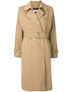 Tu Es Mon Trésor Double-breasted Trench Coat - Neutrals