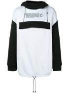 Colmar A.g.e. By Shayne Oliver Contrast Sleeve Oversized Hoodie - Blue