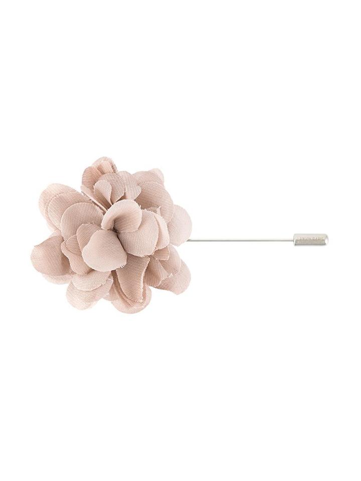 Lanvin Flower Pin, Men's, Pink/purple, Cotton/calf Leather/cupro/copper