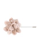 Lanvin Flower Pin, Men's, Pink/purple, Cotton/calf Leather/cupro/copper
