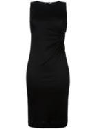 Love Moschino Classic Fitted Dress, Women's, Size: 44, Black, Viscose/spandex/elastane