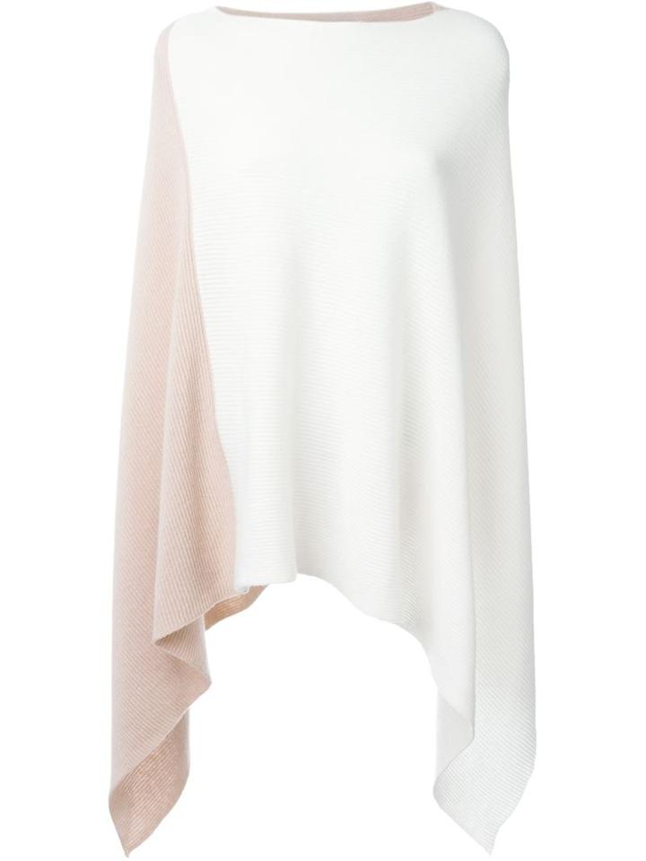 Agnona Bi-colour Asymmetric Poncho