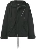 Diesel Short Length Hooded Jacket - Black