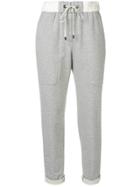 Peserico Cropped Track Pants - Grey