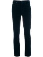 Mother Corduroy Slim-fit Trousers - Blue