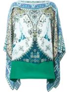 Etro Floral Print Kaftan, Women's, Size: M, Blue, Silk
