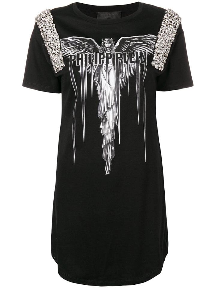 Philipp Plein Angel T-shirt Dress - Black