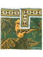 Valentino Valentino Garavani Elephant Print Scarf - Green
