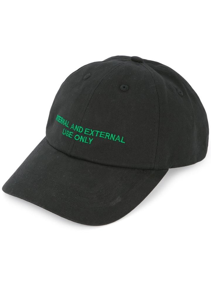 Ground Zero Embroidered Baseball Cap - Black