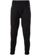 Neil Barrett Low Rise Skinny Fit Track Pants, Men's, Size: Xl, Black, Cotton/polyurethane/spandex/elastane/viscose