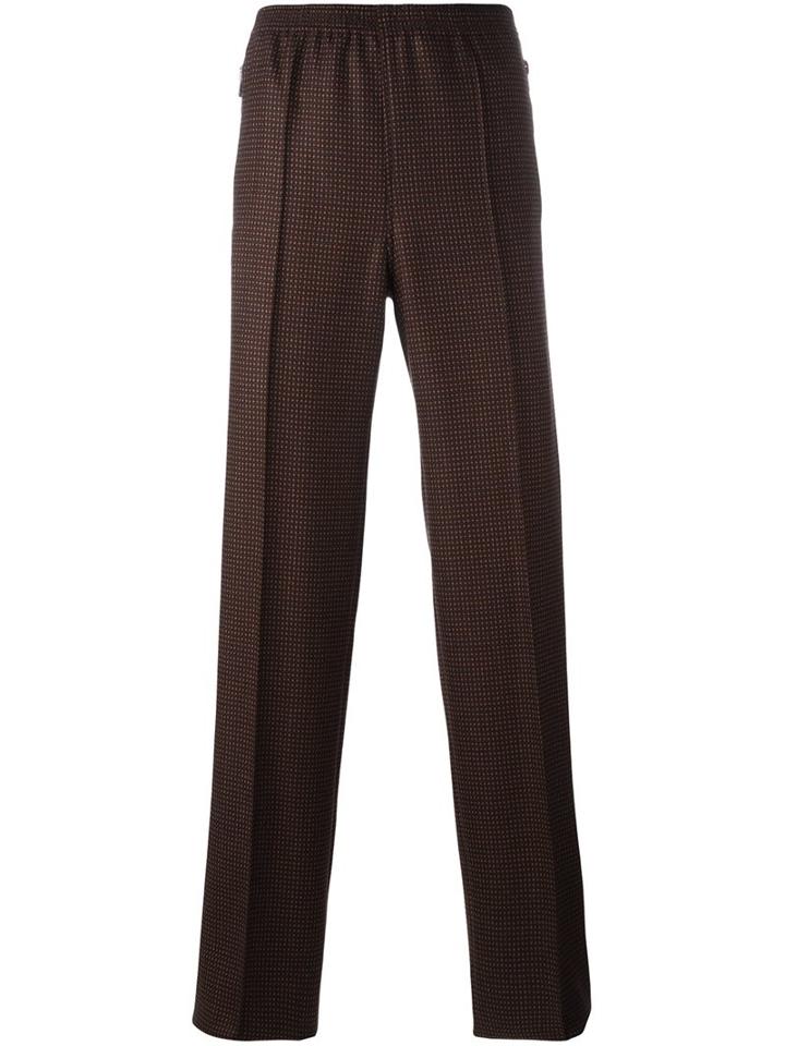 Givenchy Straight Leg Trousers, Men's, Size: 50, Yellow/orange, Acetate/cupro/wool