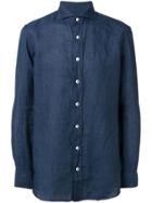 Lardini Long-sleeve Fitted Shirt - Blue
