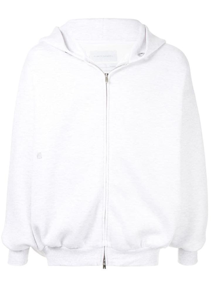 Fumito Ganryu Double Zip Hoodie - White