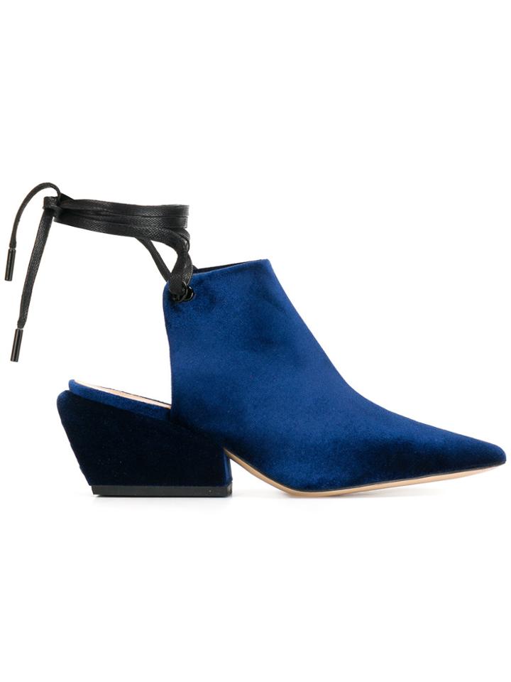 Petar Petrov Sae Ankle Wrap Pumps - Blue