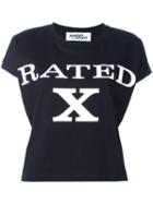 Jeremy Scott 'rated X' Print T-shirt, Women's, Size: Small, Black, Cotton