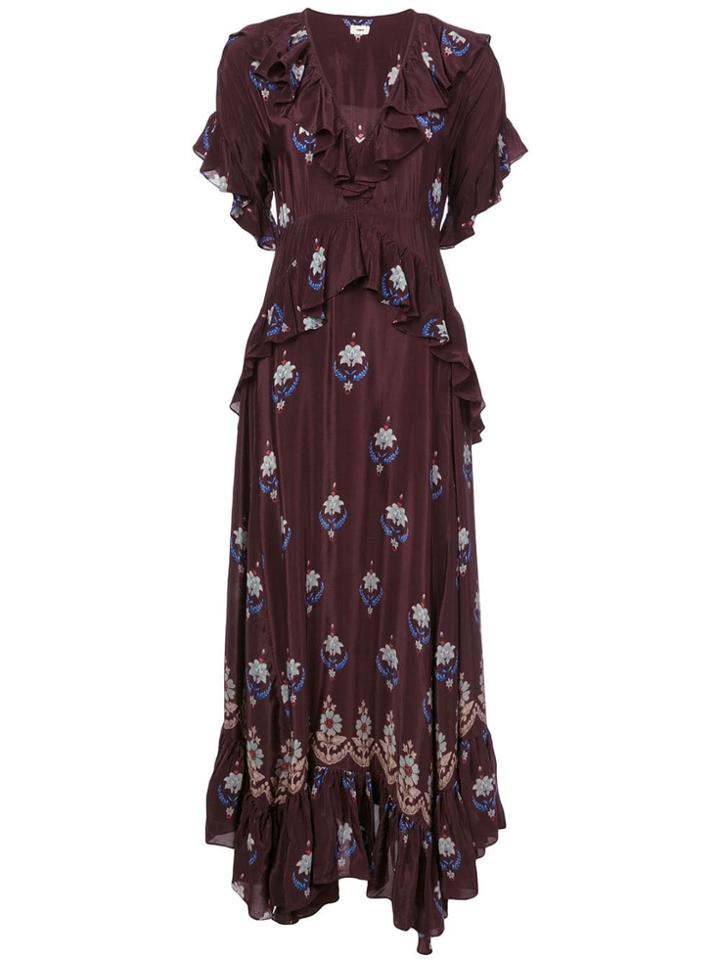 Warm Long Embroidered Dress
