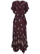 Warm Long Embroidered Dress