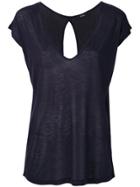 Diesel Loose Fit V-neck T-shirt - Blue