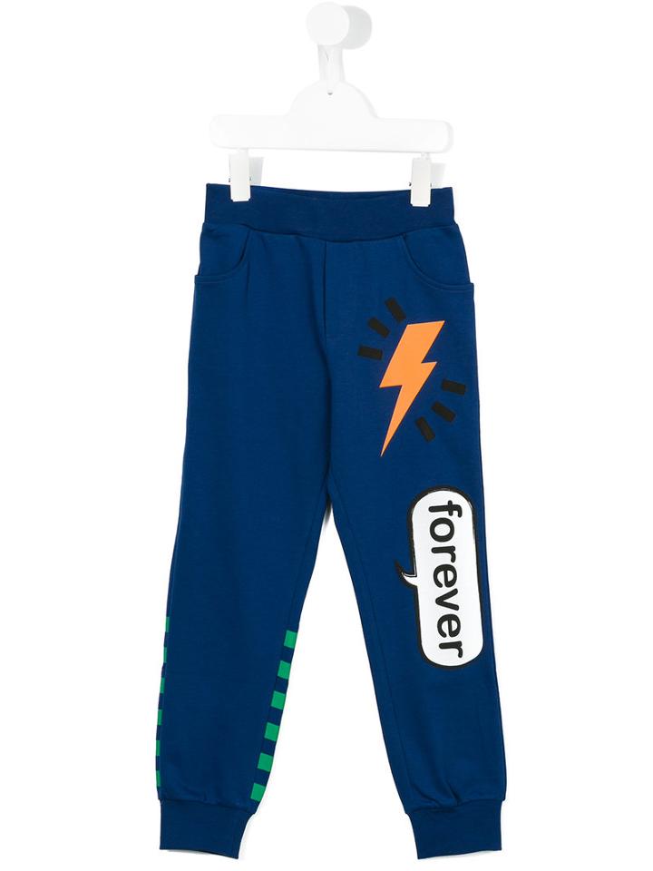 Fendi Kids Print Trousers, Boy's, Size: 12 Yrs, Blue